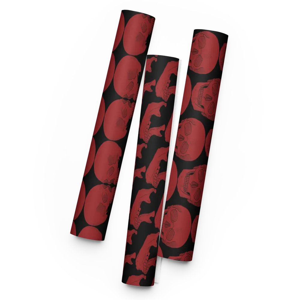 Skulls wrapping paper product image (5)