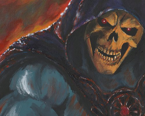 Finished my Skeletor painting 🎨 Thank you for watching! 🎨 #fypシ゚ #painting #artreveal #art #Skeletor
