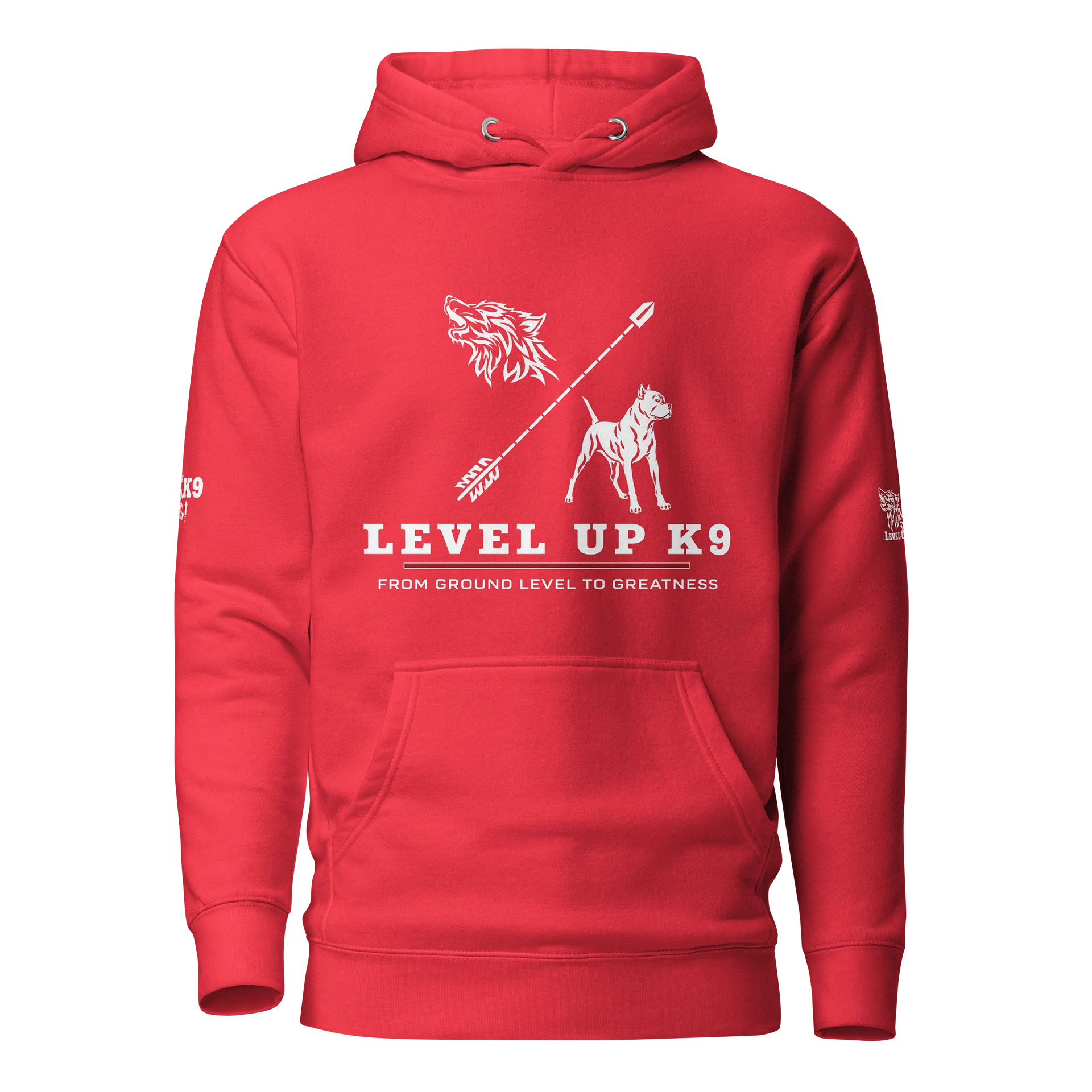 Level-UP K9 Standard hoodie ( Red ) product image (1)