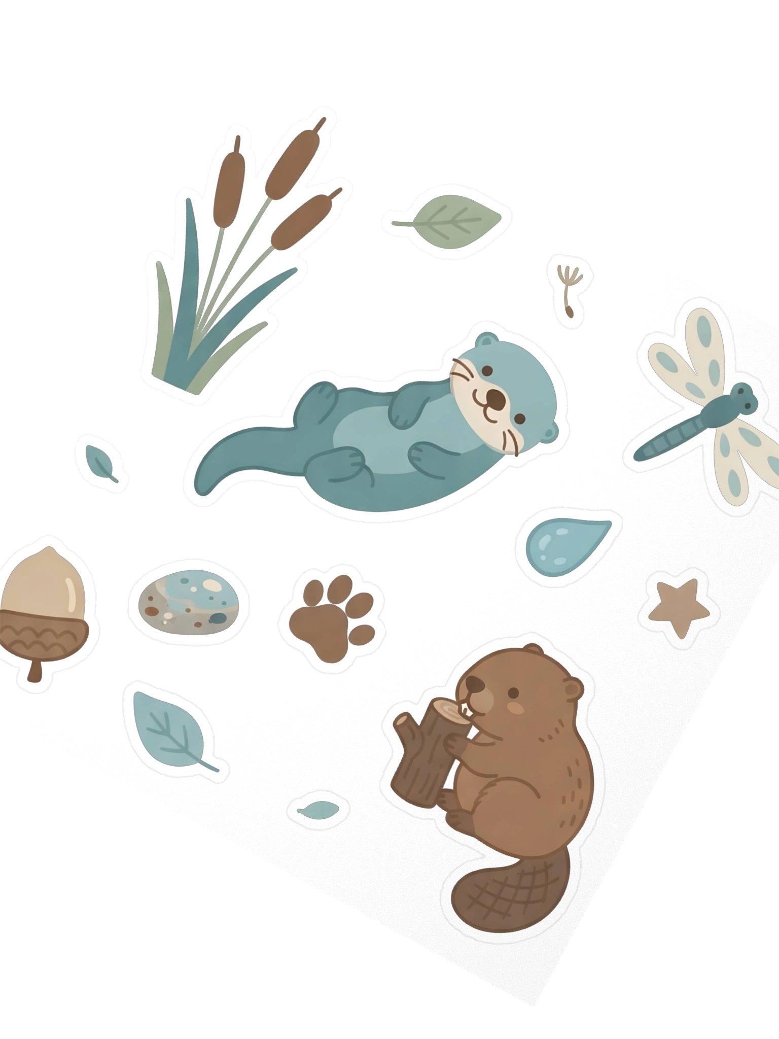 Woodland Wetland Animal Kiss Cut Stickers product image (3)