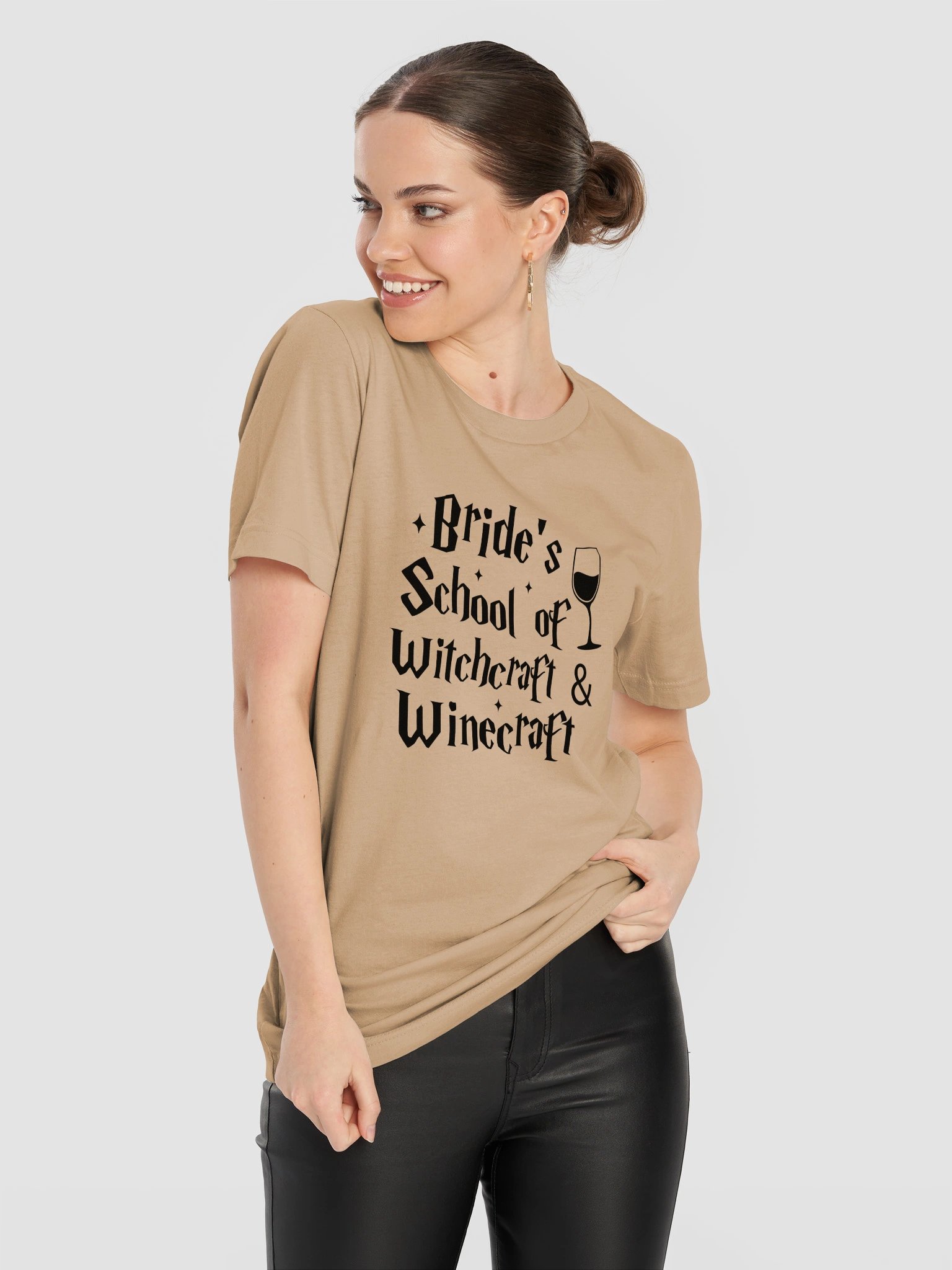 Bride's School of Witchcraft & Winecraft T-Shirt | Spooky Bride Tee product image (119)