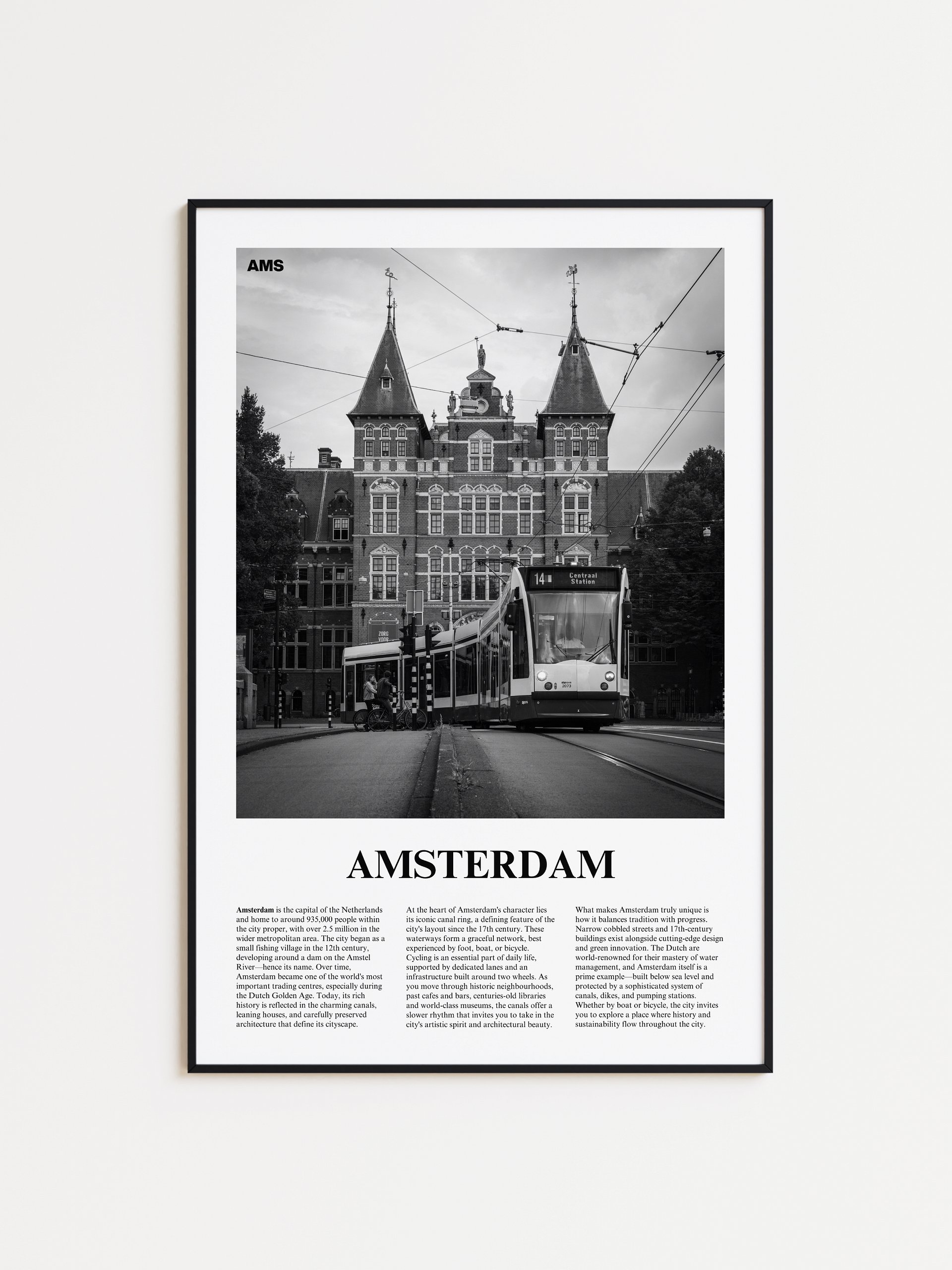 Amsterdam 05 Newspaper Poster | Framed product image (1)
