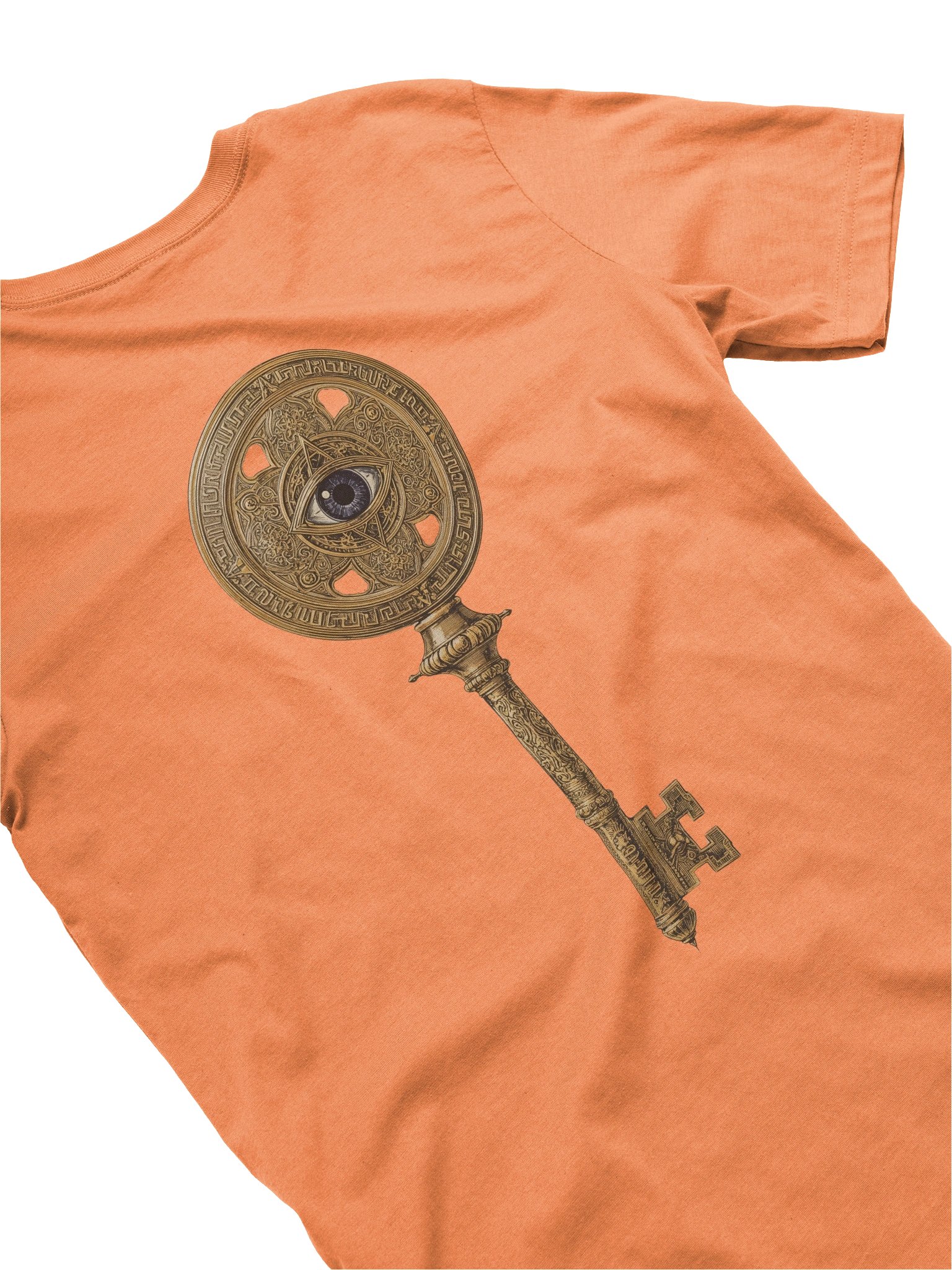 The Gatekeeper’s Key Classic T-Shirt – Front & Back Print | Burnt Orange | Bella+Canvas 3001 product image (4)