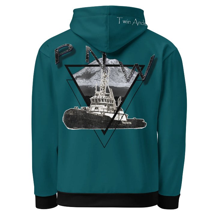 PNW - T - Mt Raine & Marco Tug (Teal) Performance Marine Wear | Twin Anchor Apparel North Current Line product image (1)