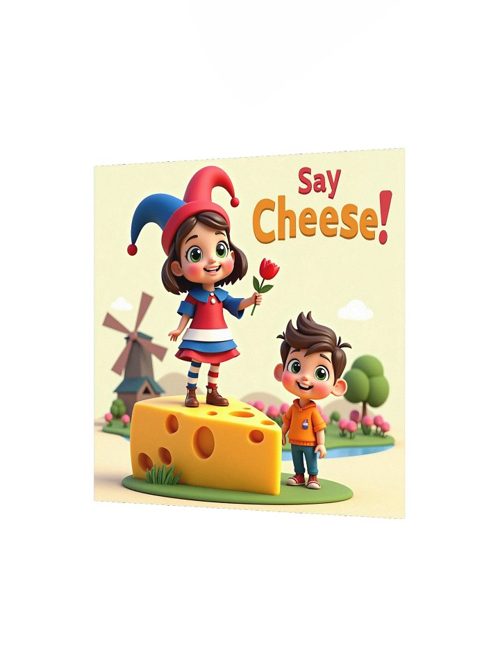 JessyJesty “Say Cheese!” Enhanced Matte Poster – Fun Art for Curious Kids product image (2)
