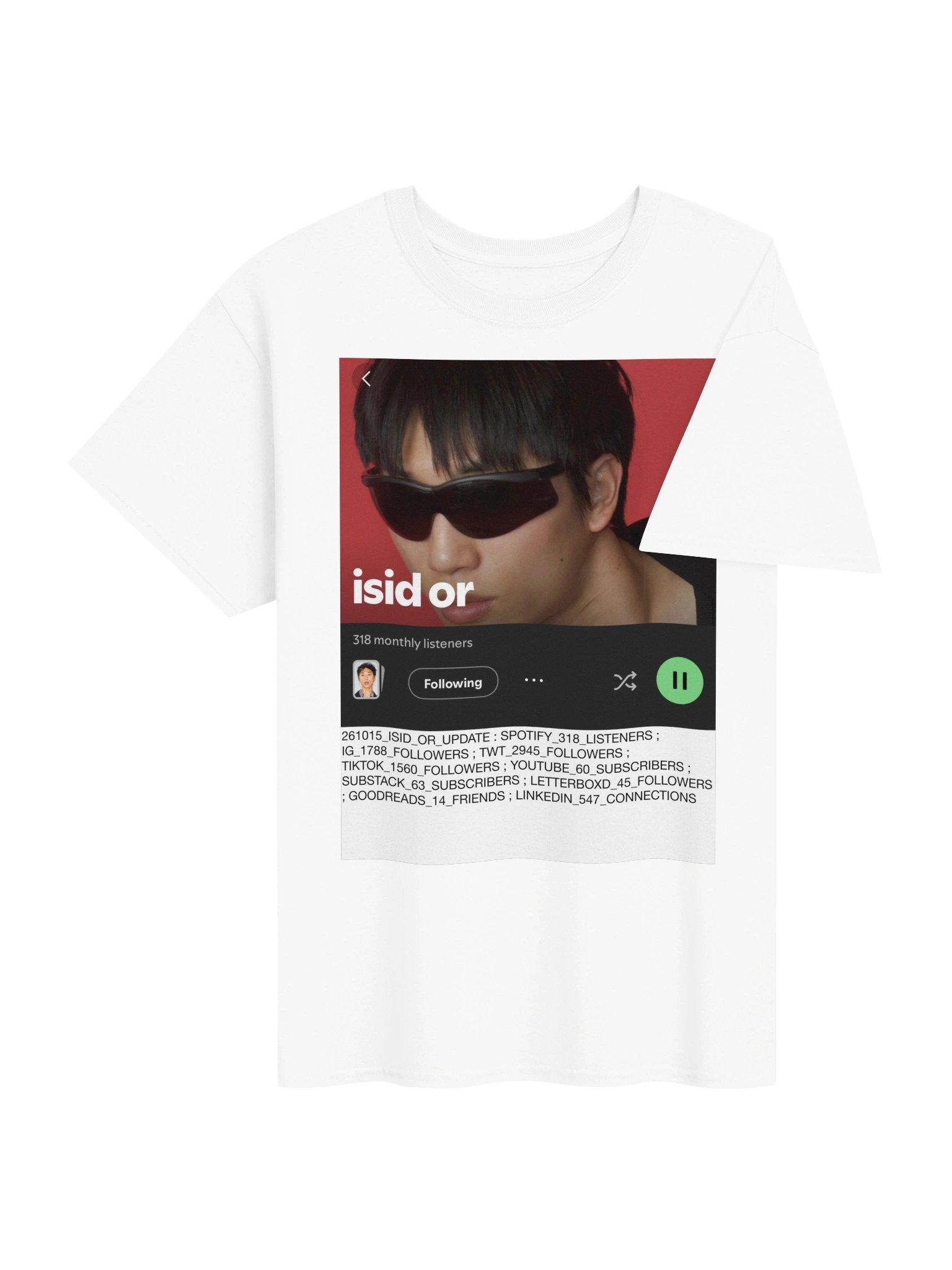 NUGU NUMBERS T-Shirt [White] product image (4)