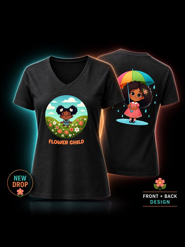 Flower Child V-Neck Tee product image (1)