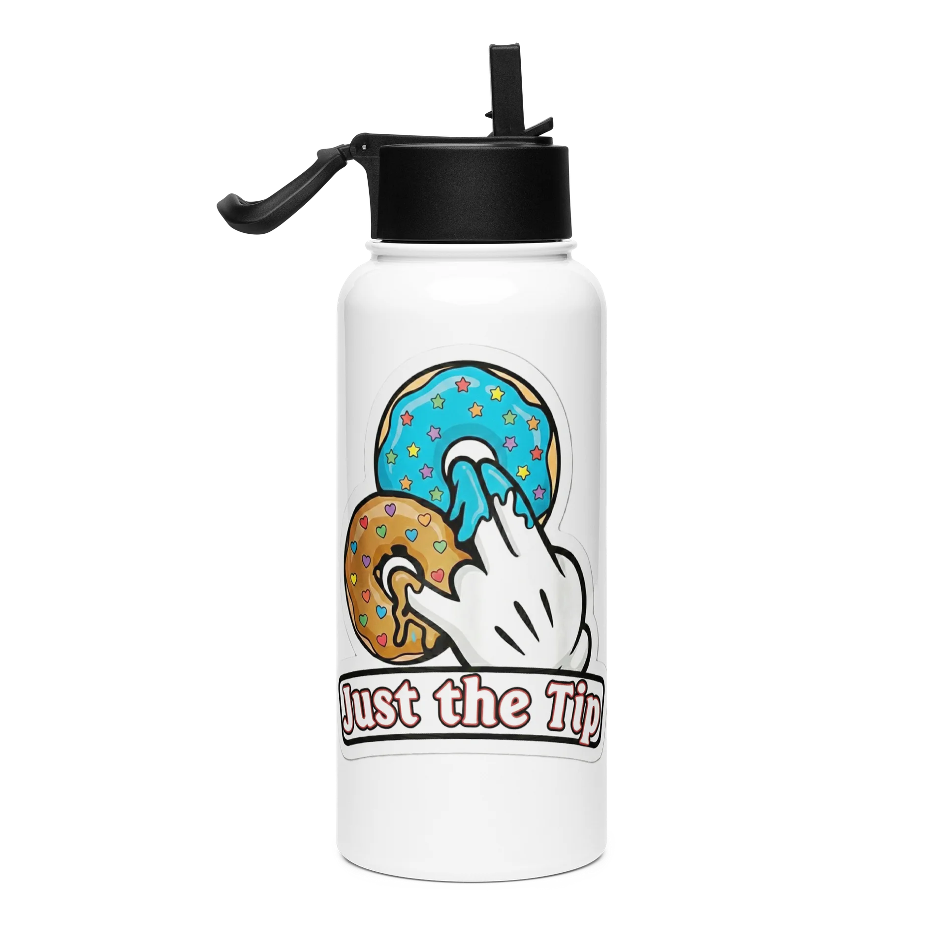 Just The Tip - Stainless Steel Water Bottle with Straw - 32oz product image (4)