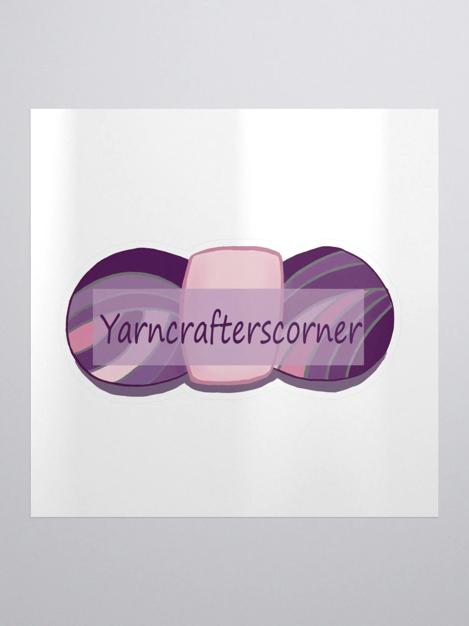 Yarncrafterscorner Sticker product image (1)
