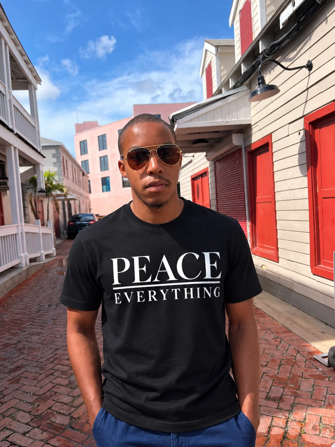 Peace Over Everything Minimalist Tee product image (1)