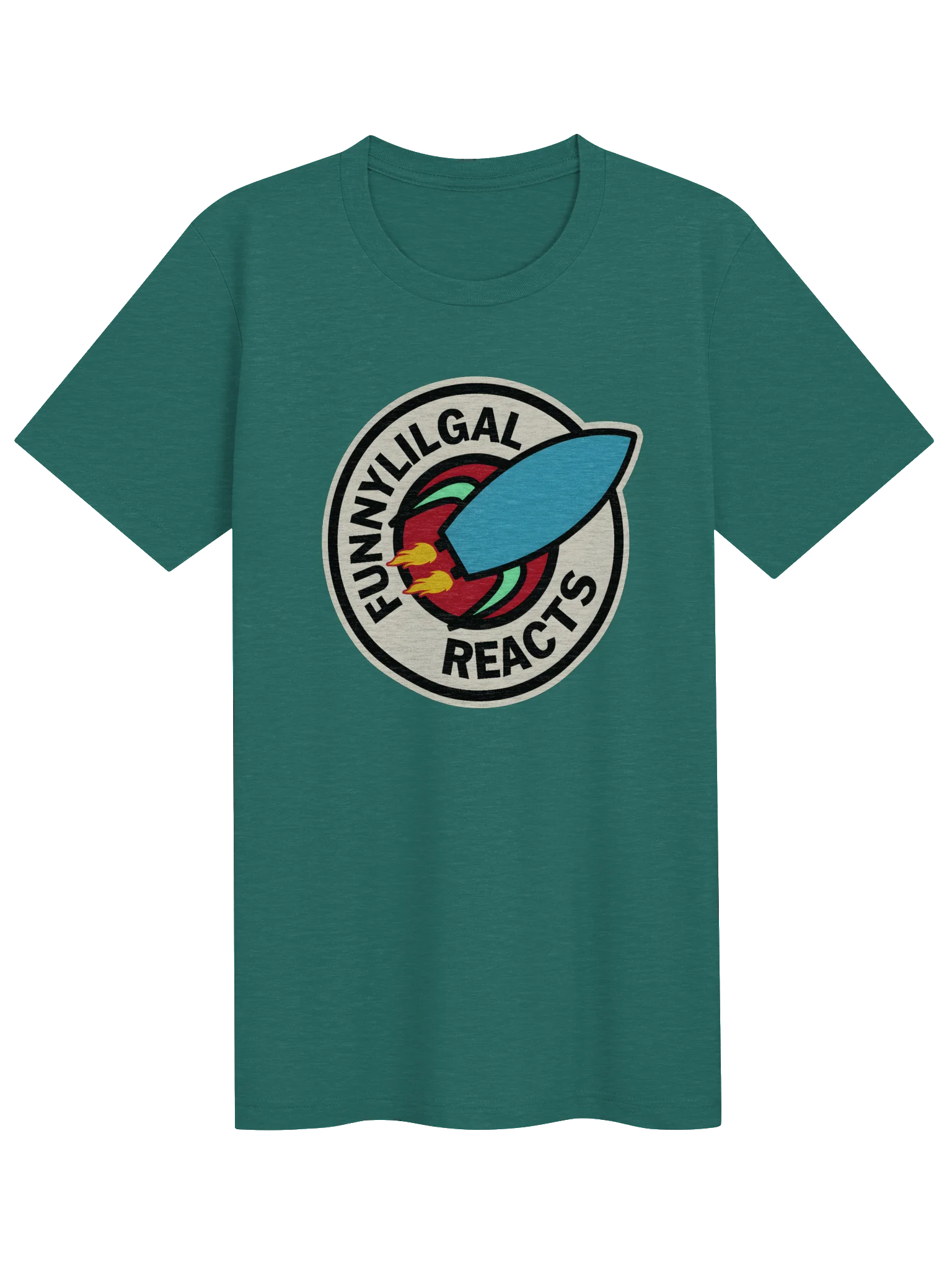 FunnyLilGal Reacts Futurama-Inspired Badge Shirt product image (6)