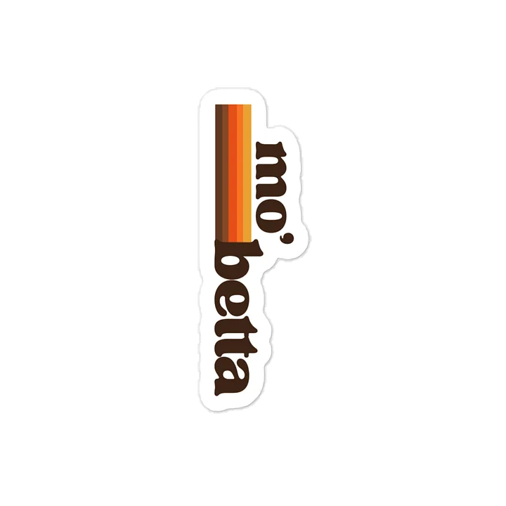 mo' betta - Vintage Brown Sticker product image (1)