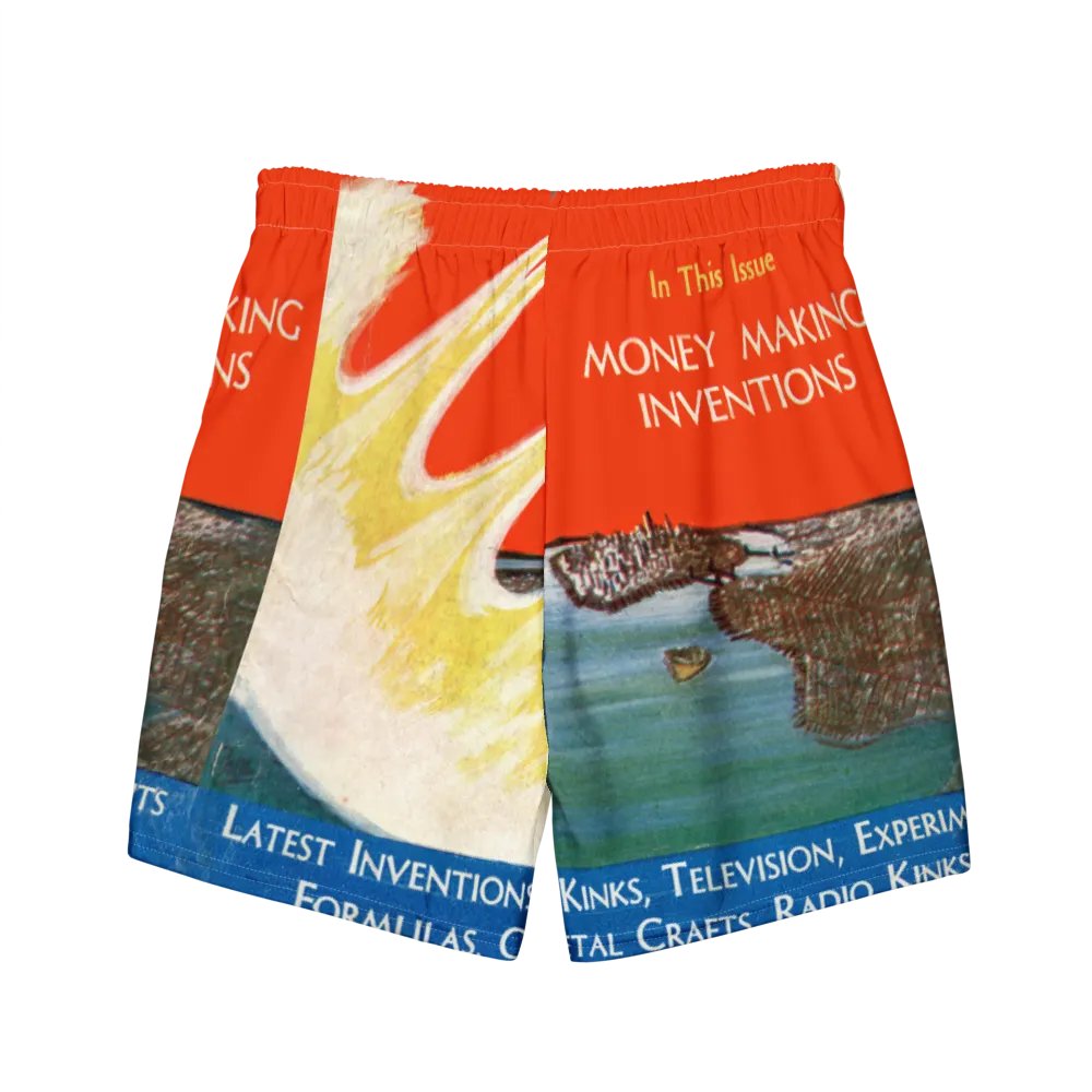 Retro Aero-Mechanics Swim Trunks product image (5)