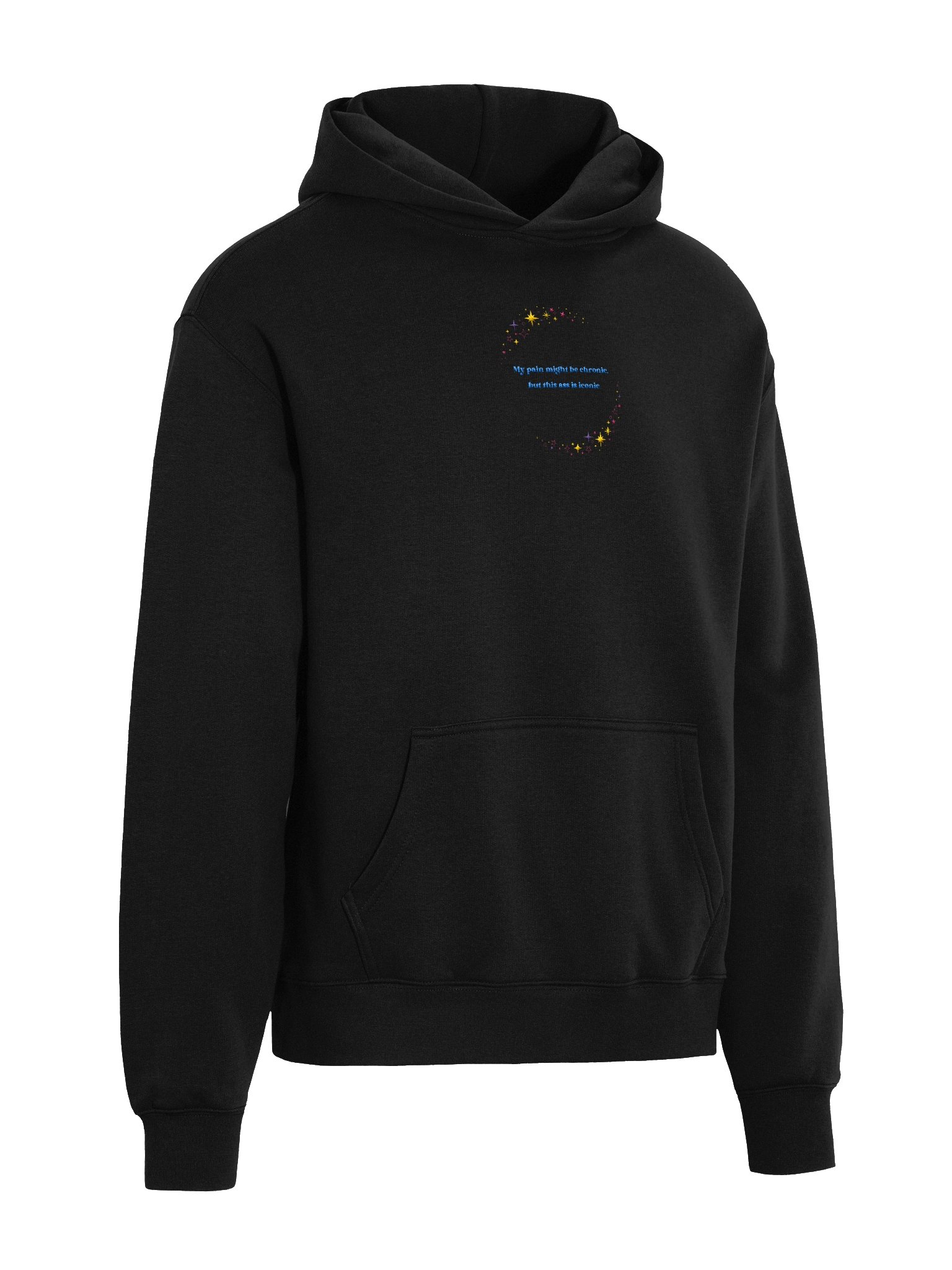 💫 My pain might be chronic, but this ass is iconic — Organic Oversized Embroidered Hoodie product image (14)