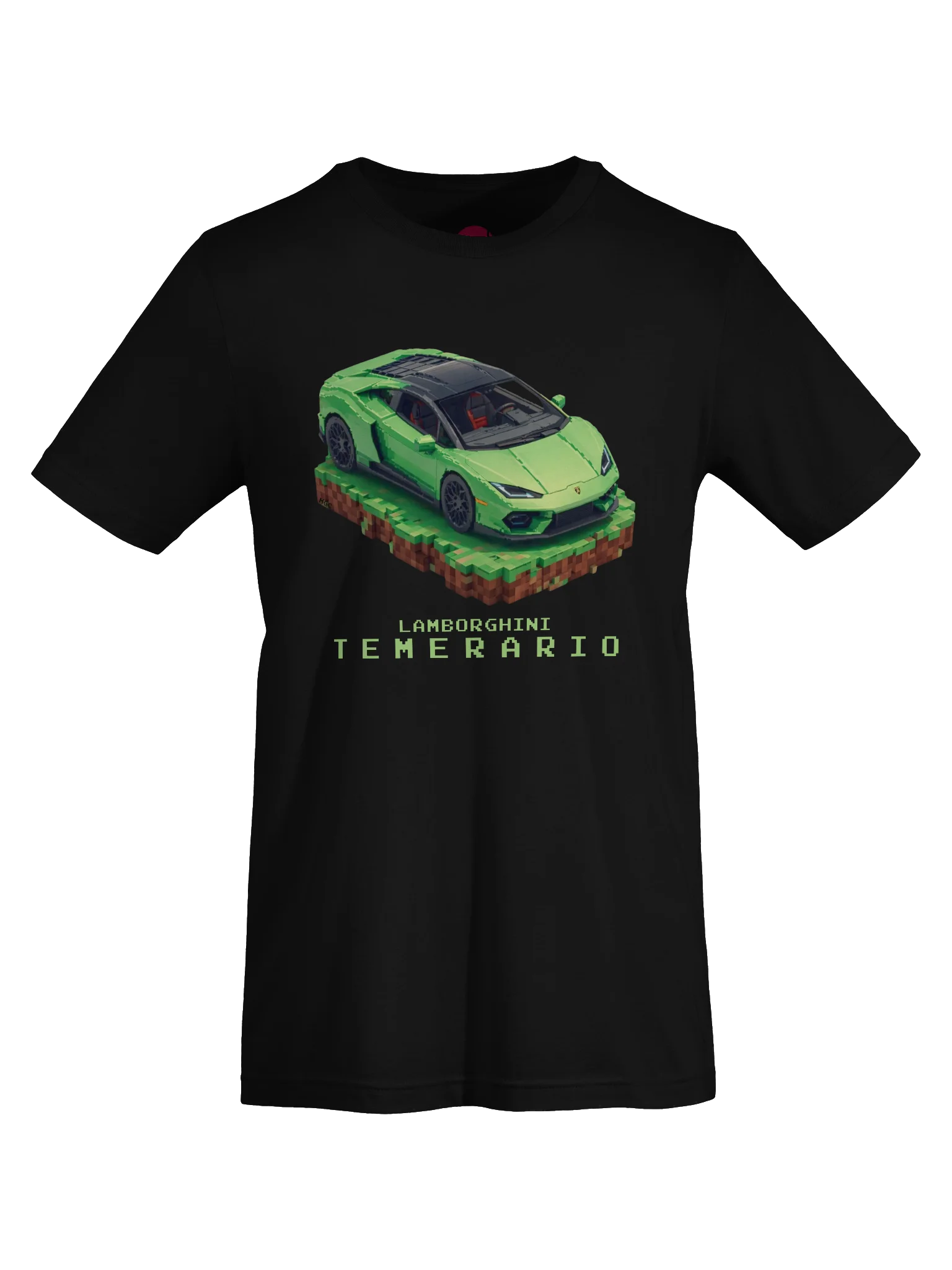 Green Lamborghini Temerario Shirt (Pixel, Retro, Minecraft) product image (62)
