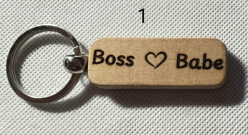 Wooden Engraved Keychains with Sayings & Quotes | Sweet, Sassy, Friendship & Love(1) product image (1)