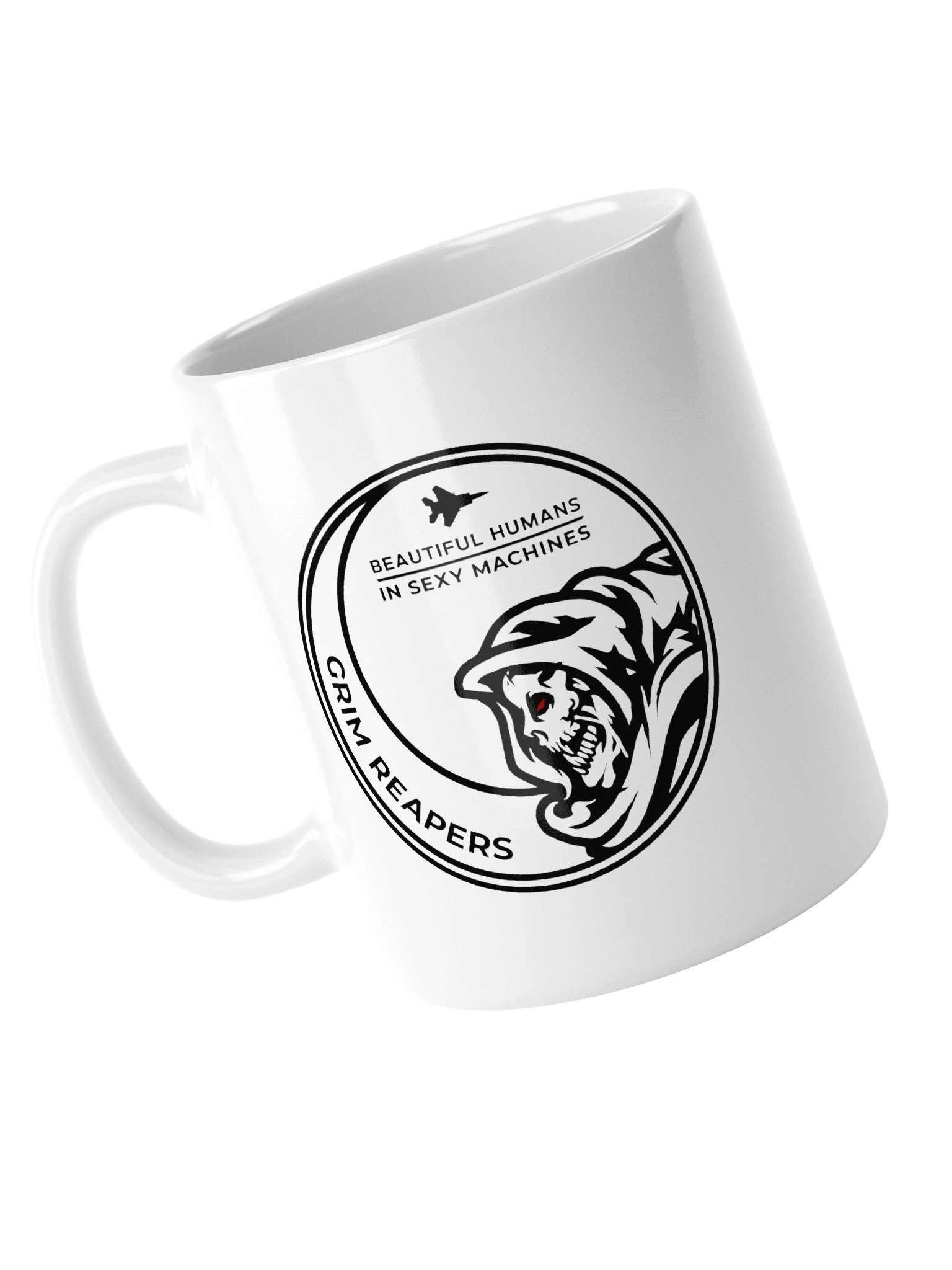 Grim Reapers Competitive Team Logo White Glossy Mug product image (5)