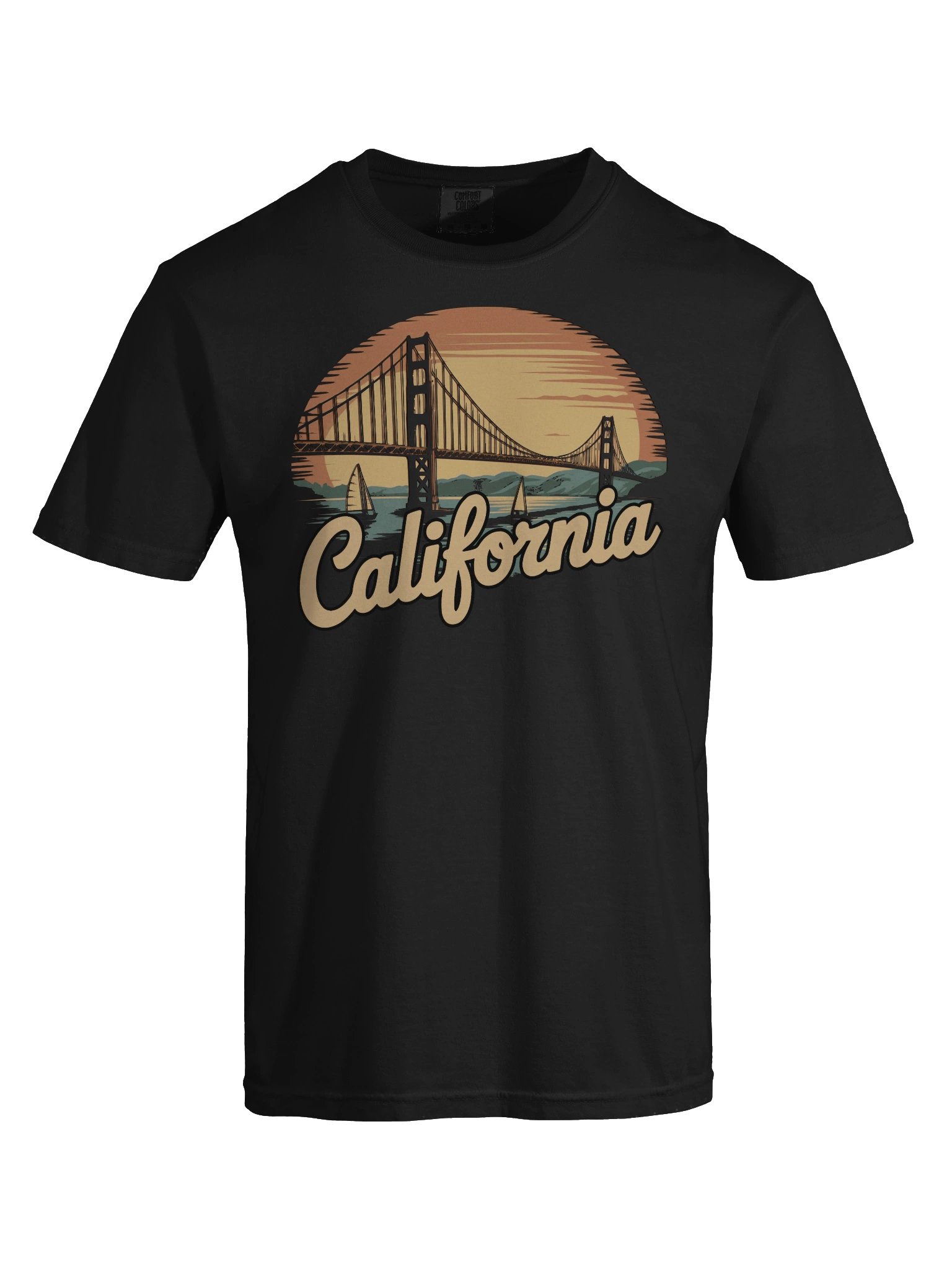 California Golden Gate Bridge T-Shirt | Vintage West Coast Travel Tee product image (5)