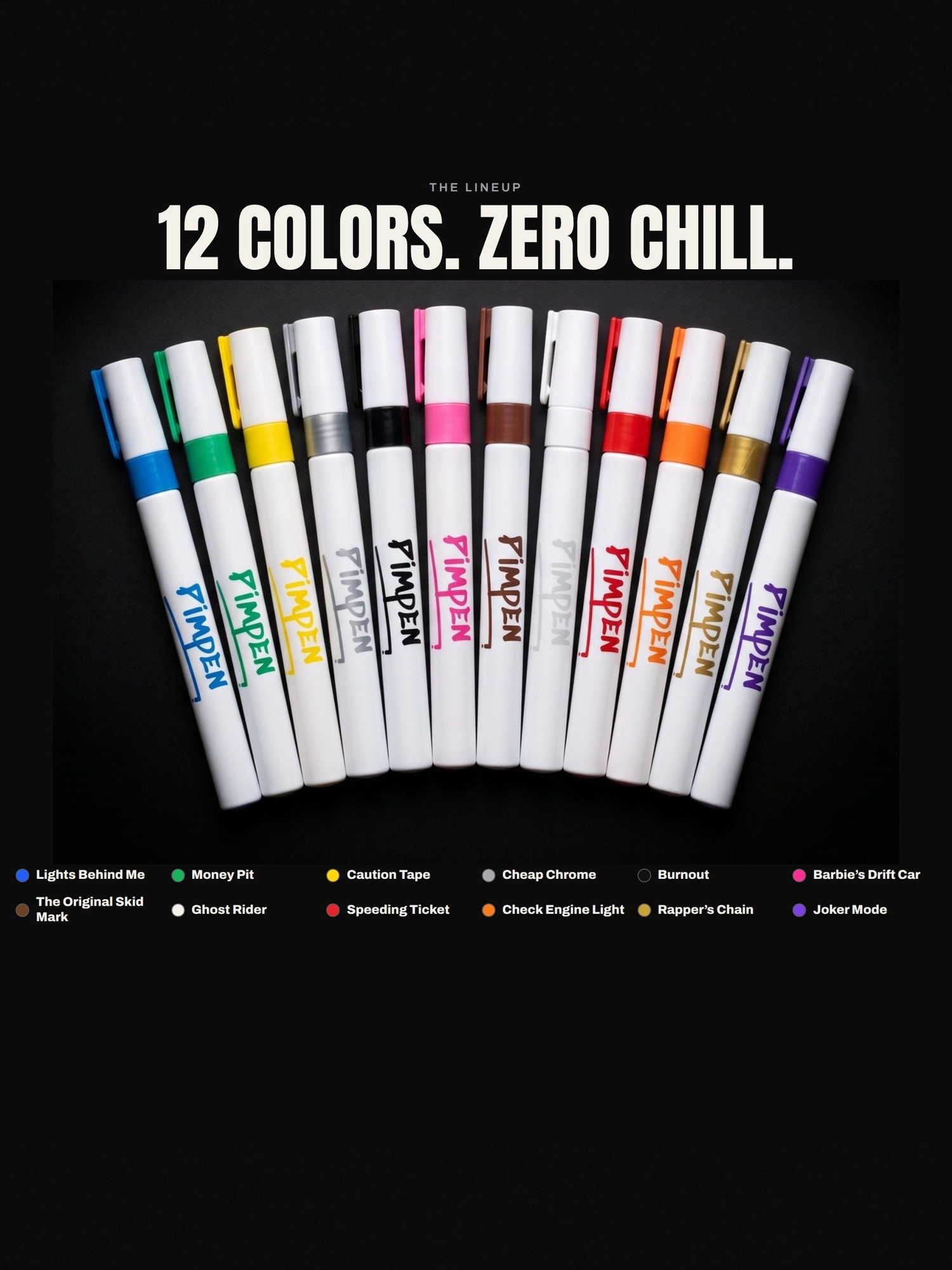 The Pimpen Box — 12 Tire Paint Markers product image (5)