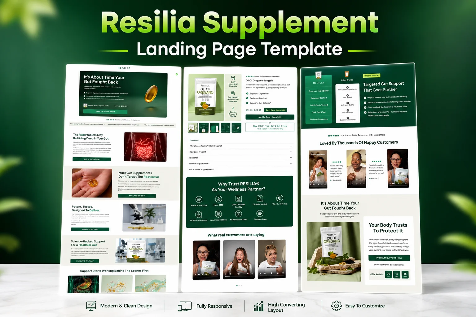 Resilia Shopify Supplement Template product image (1)