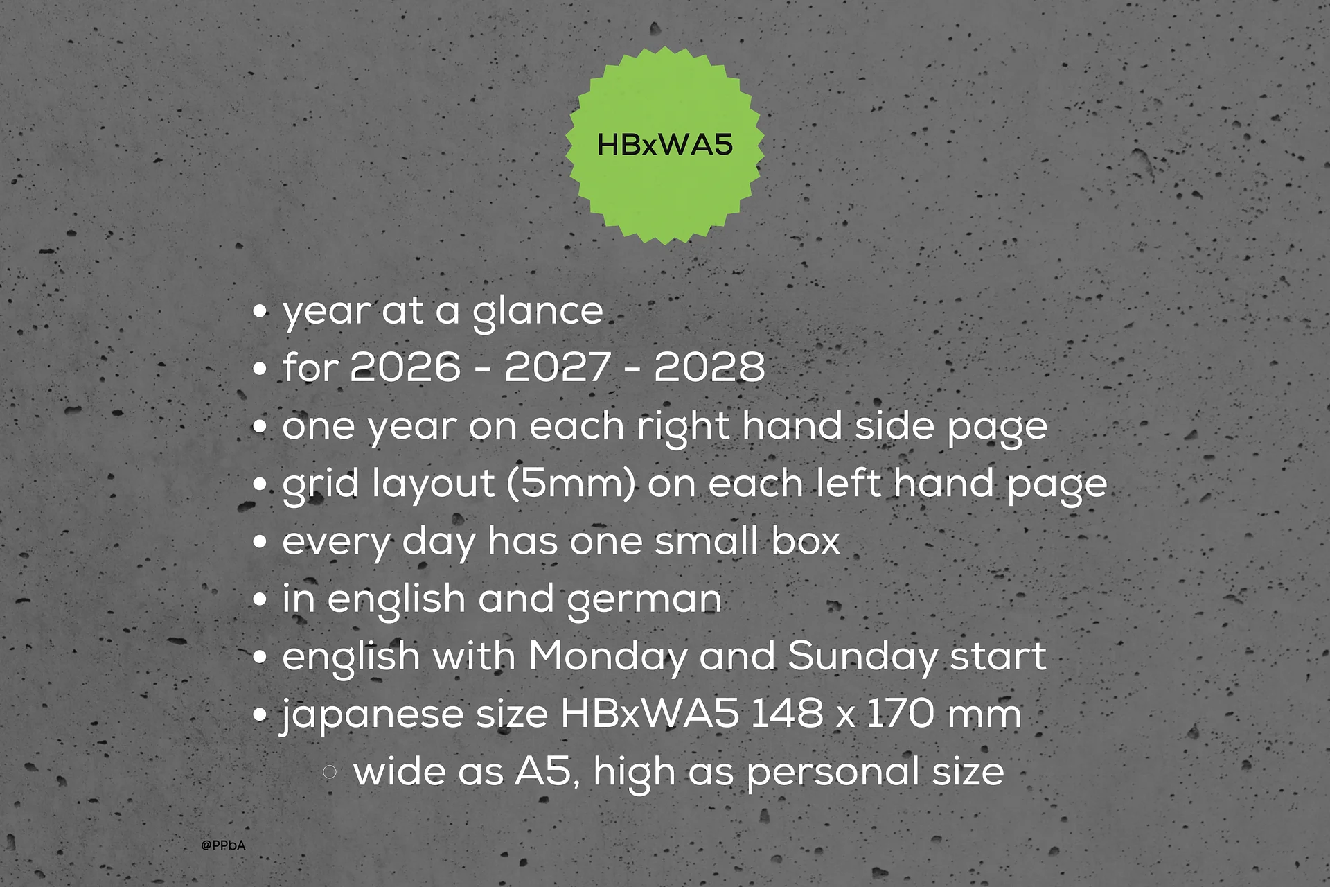 year at a glance - HBxWA5 - 2026-27-28 product image (2)