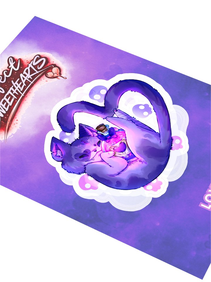 Purrfect Sweethearts | Love Spell Sticker product image (2)
