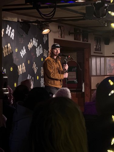 When @christopherj.karpinski puts on a great show in a packed room at the Barn Theater @bradwenzel and @blainhill make it a m...