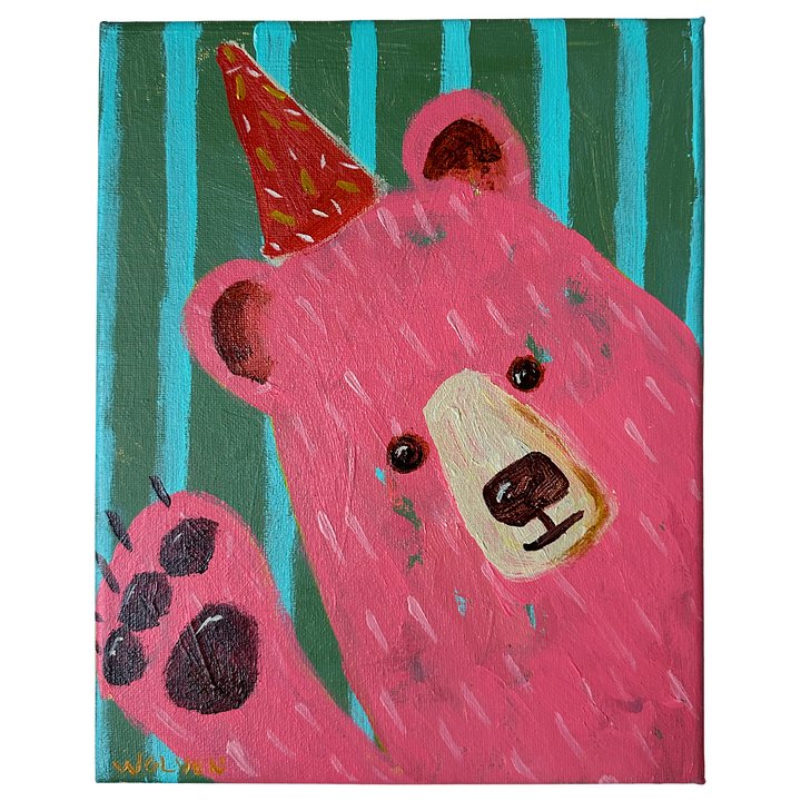 Original Painting: Frolic – The Bear of Playfulness product image (1)