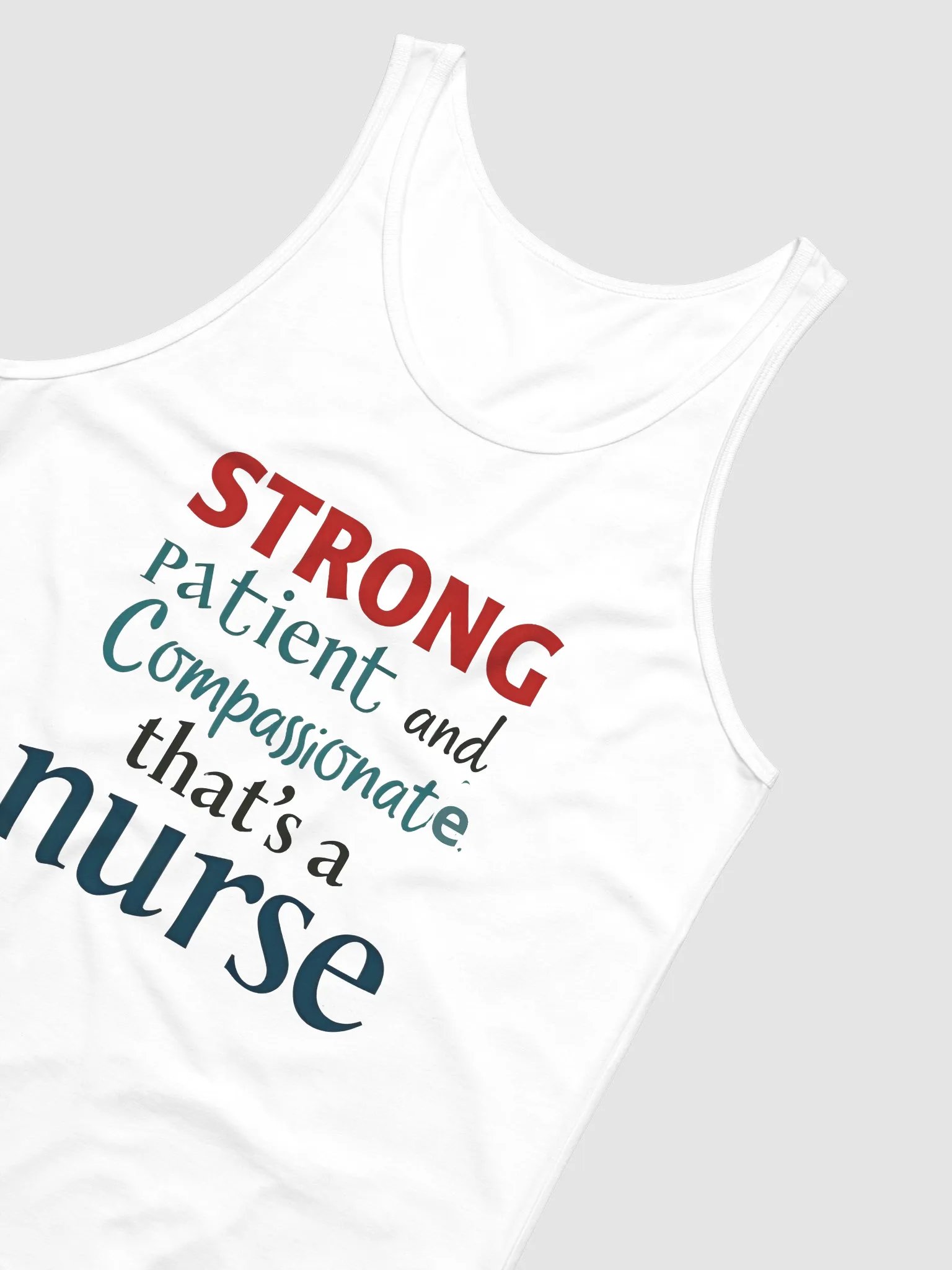 STRONG, patient and compassionate, Nurse Strength Jersey Tank product image (12)