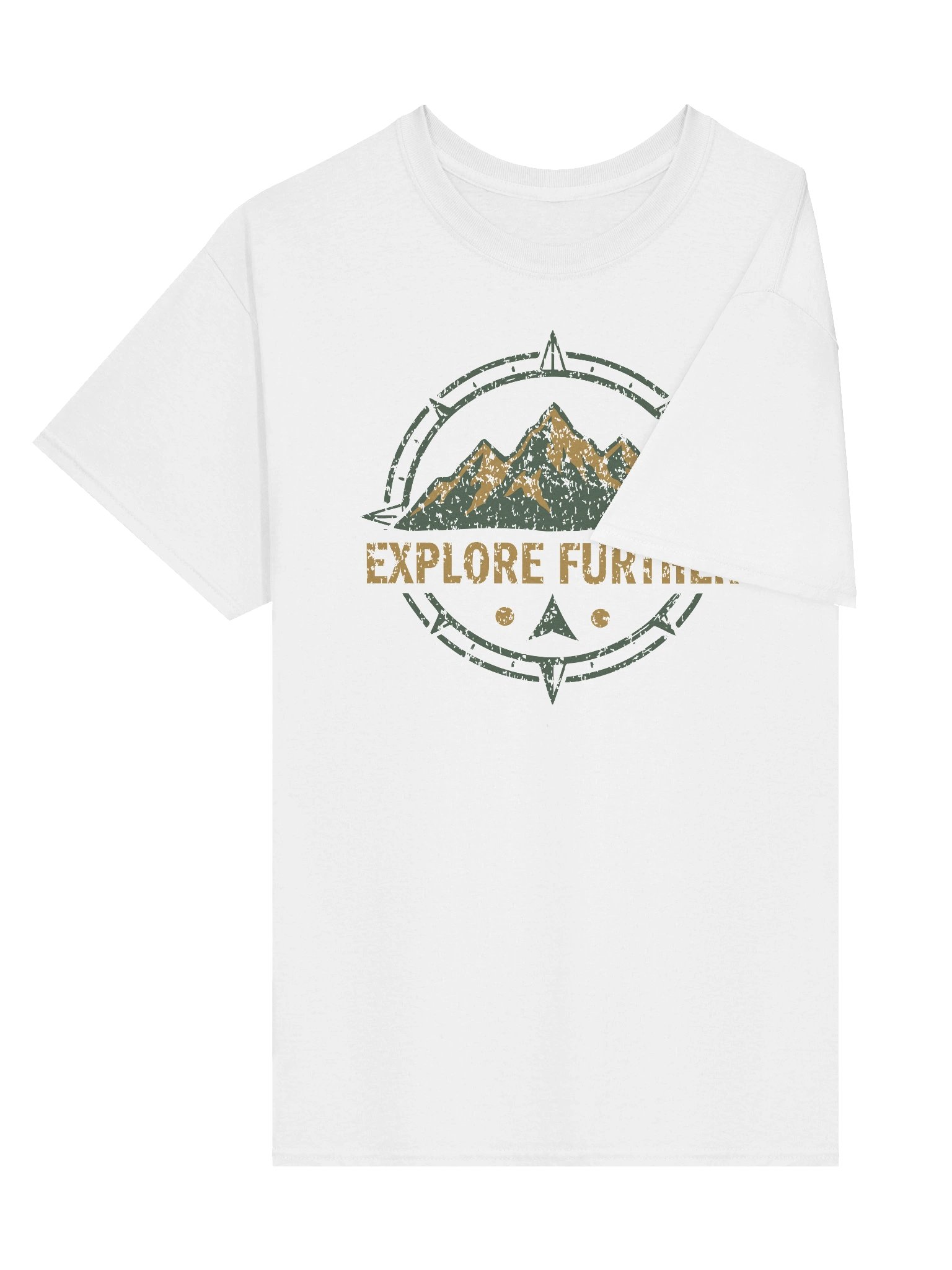 Explore Further — Vintage Mountain Compass Design T-Shirt product image (12)