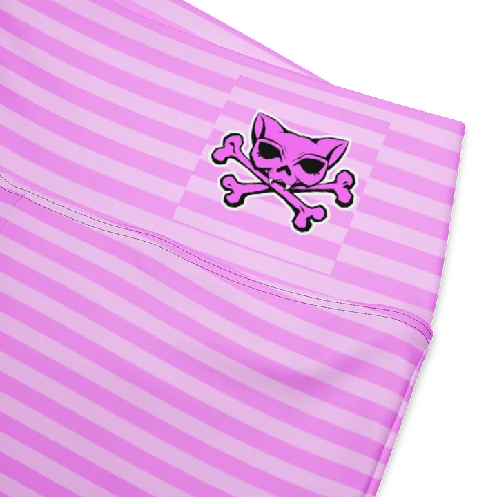 Pink and White Stripped Kat Skull Flares product image (2)