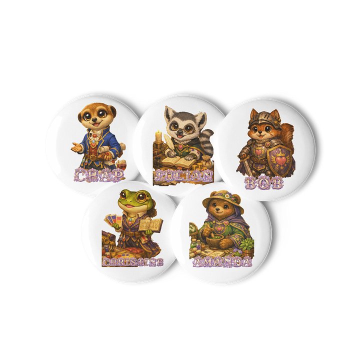 Kingdoms Court 2 Pin Button Set product image (2)