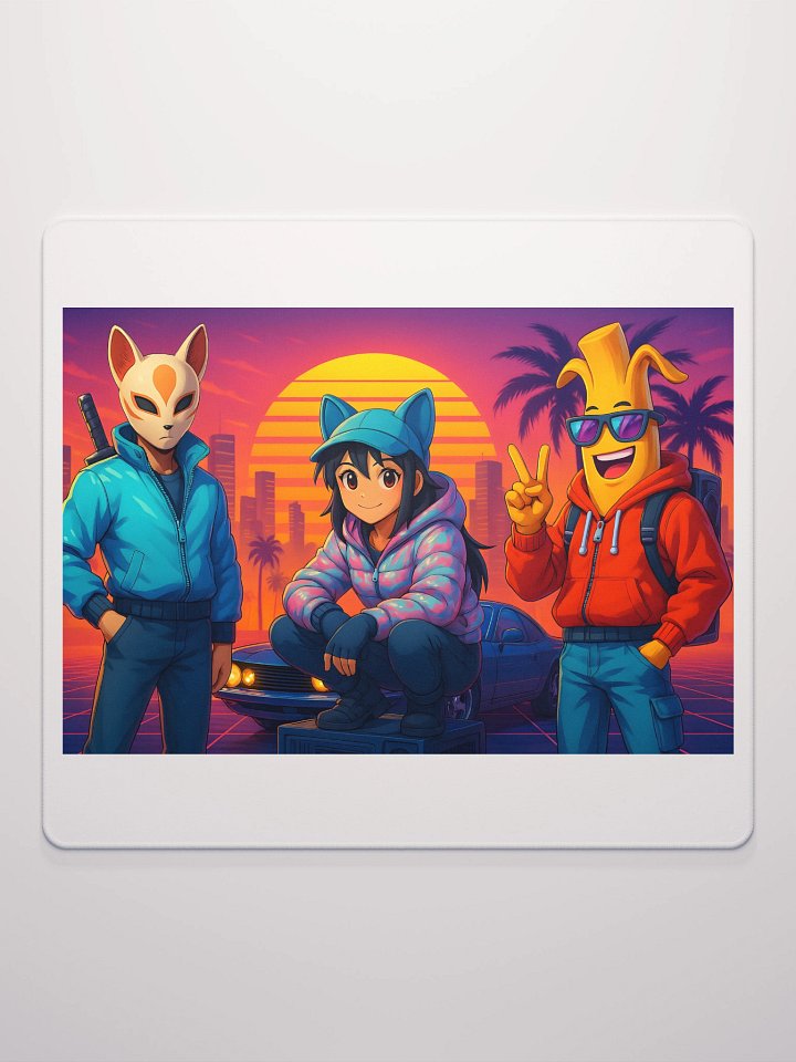 Neon Drift: Fortnite Cyberwave XL Mouse Pad product image (3)