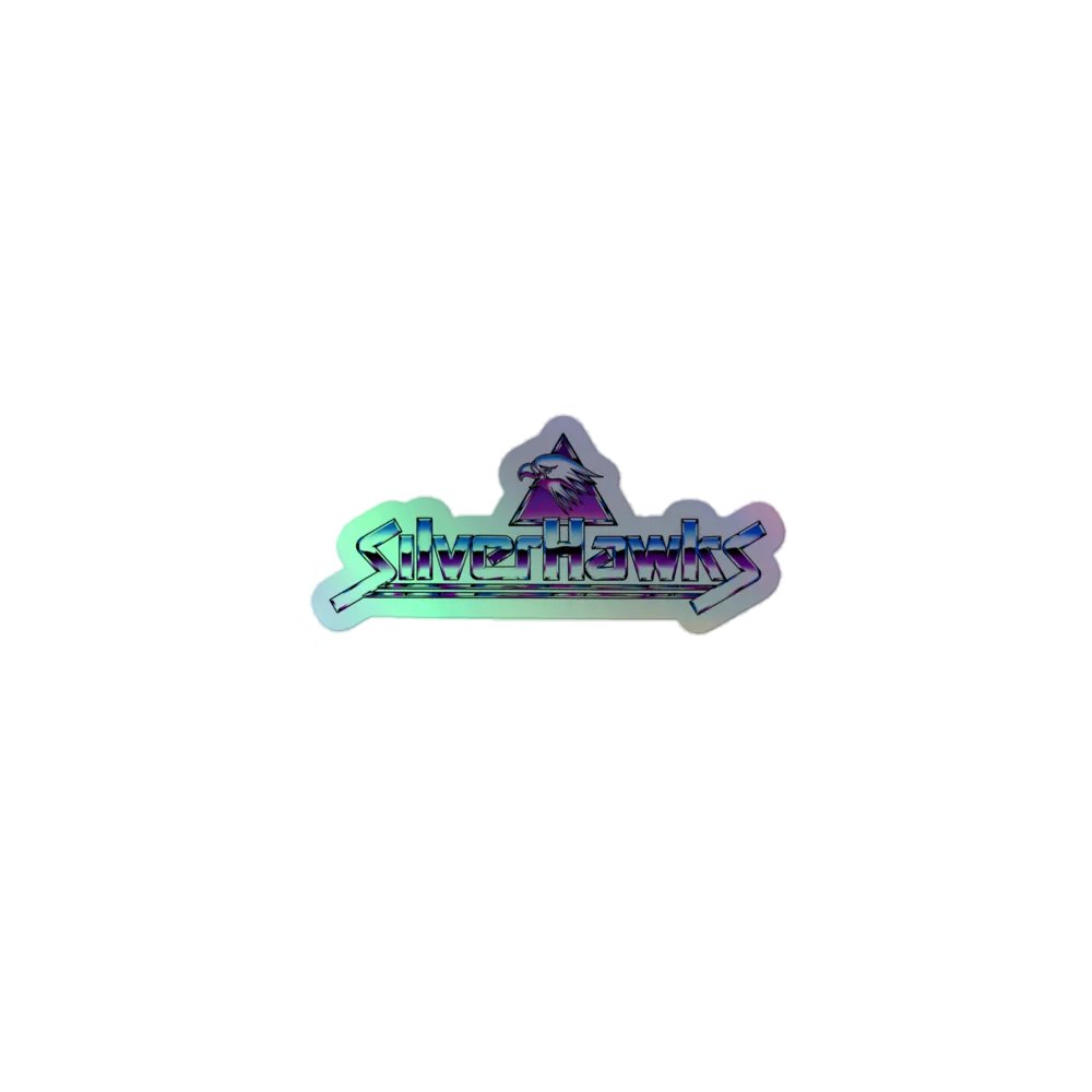 SilverHawks Retro Hawk Emblem Holofoil Sticker product image (1)