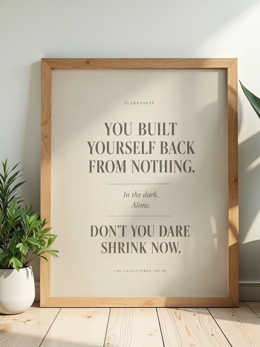 You Built Yourself Back From Nothing - Printable Wall Art product image (4)