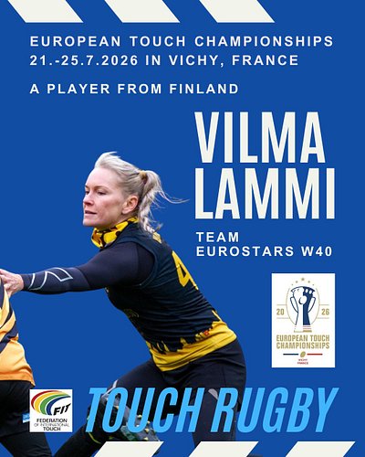 Helsinkiläisen Warriors Rugby Clubin Touch-joukkueessa pelaava Vilma Lammi on kutsuttu pelaamaan euroopanmestaruudesta Eurost...