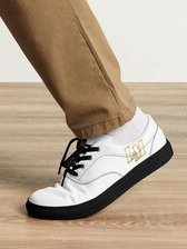 LM Origin™ Relic White Sneakers | Unisex Canvas Shoes product image (2)