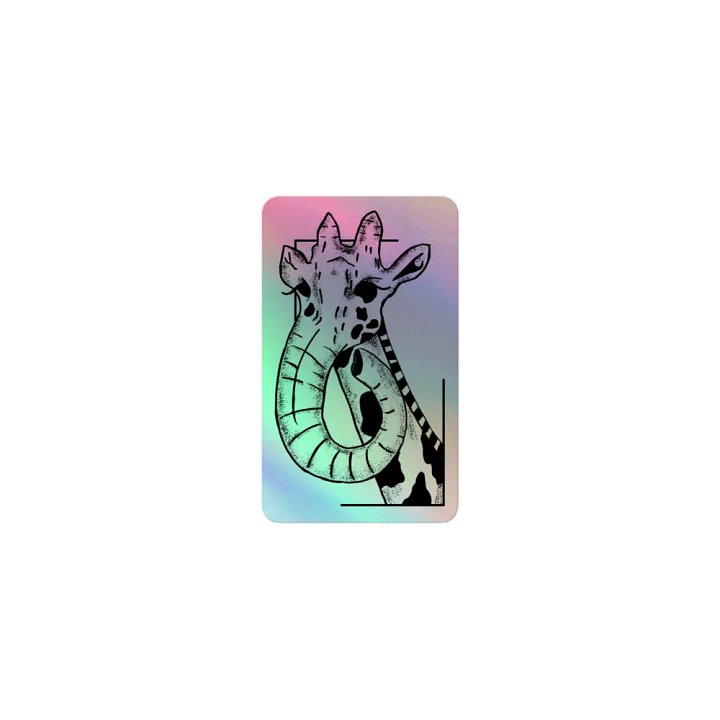 Giraffephant Holographic Sticker product image (1)