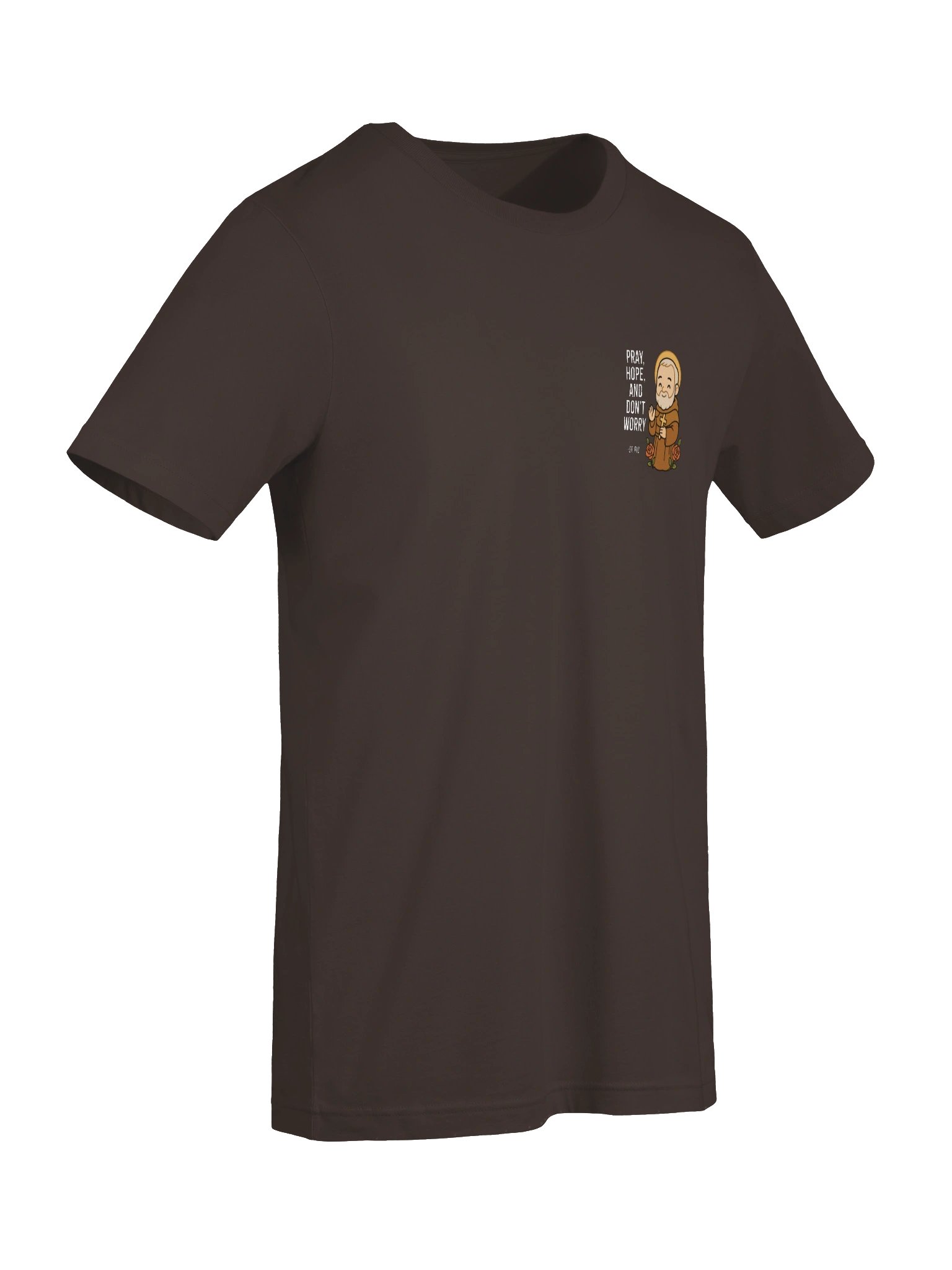 St. Pio "Pray, Hope & Don't Worry" T-Shirt product image (4)