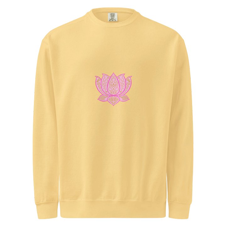 Lotus Bloom Gold Line Pattern Sweatshirt product image (1)