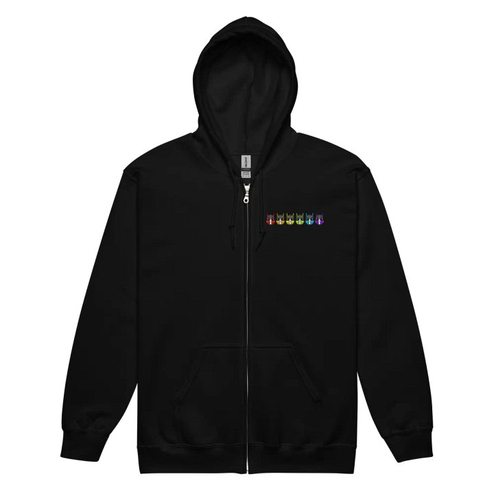 Rainbow Puppers - Unisex Zip Hoodie product image (2)