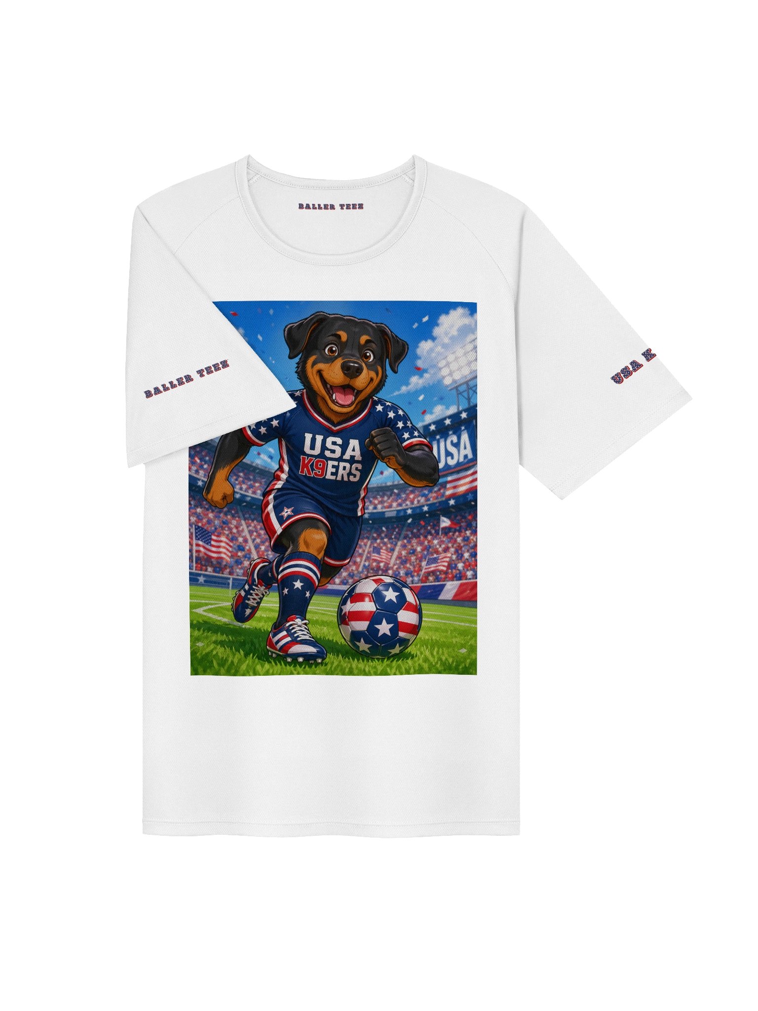 USA K9ERS Soccer Rottweiler Unisex Sports Jersey product image (3)