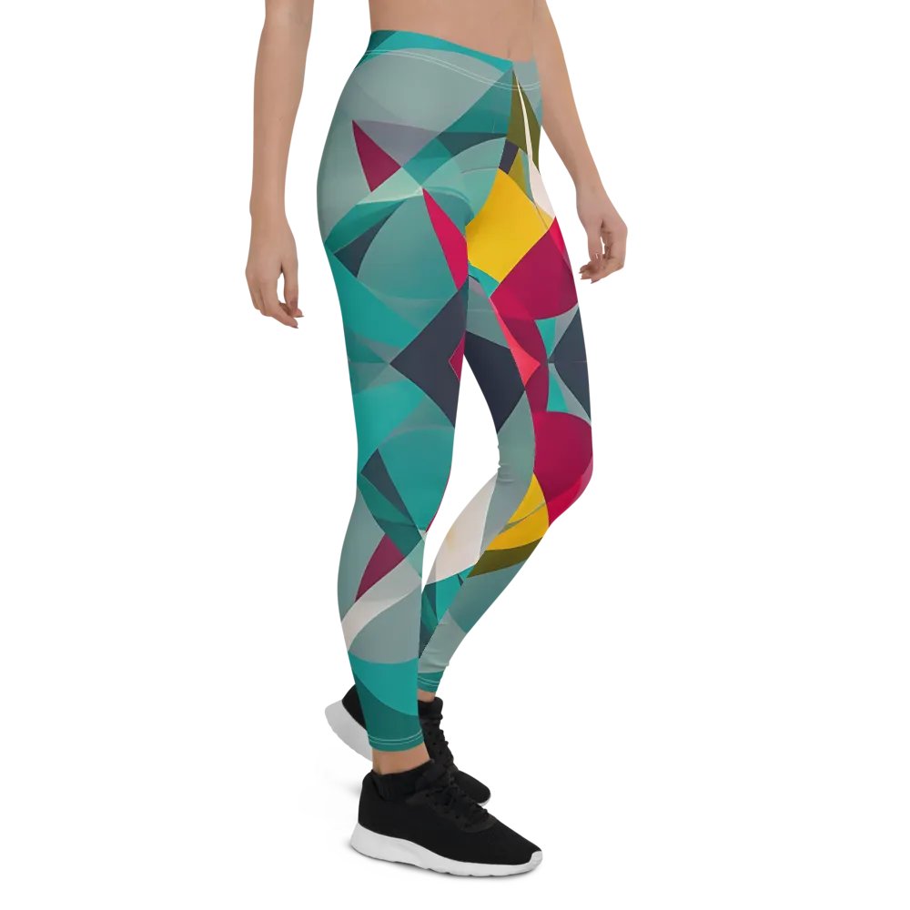 Abstract Lithographic Pattern Design leggings - V9 product image (7)