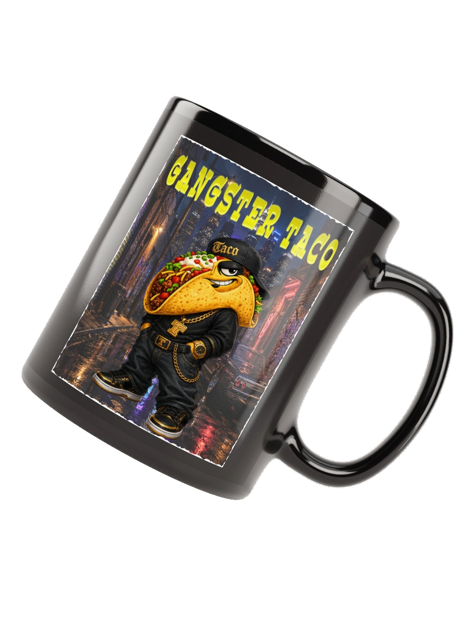 Gangster Taco Black Mug - The Taco Family product image (12)