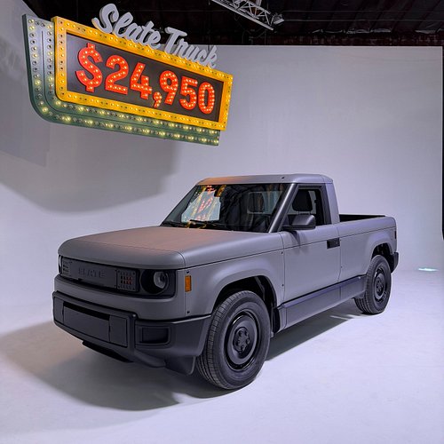 Missing the days of bare bones vehicles with manual windows and minimal screens? Well, say hello to the NEW 2027 Slate Truck ...