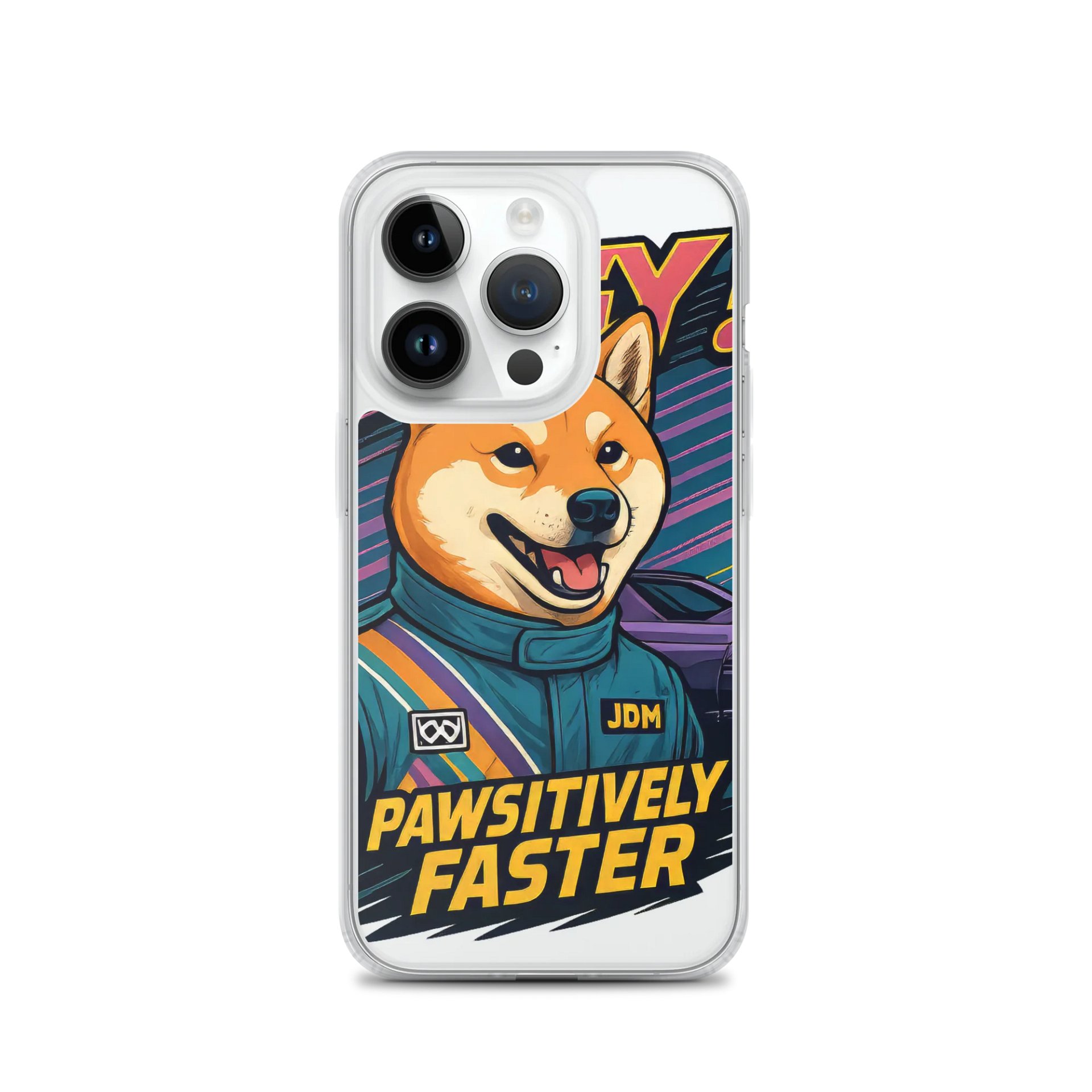 Pawsitively Faster Shiba Inu iPhone® Clear Case product image (3)