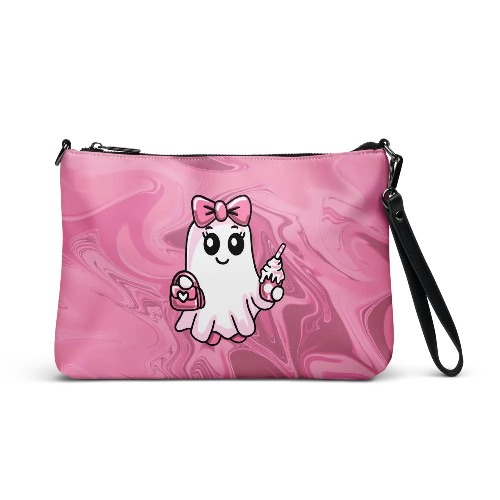 Cute Ghost Flip-Sided Faux Leather Crossbody Bag product image (4)