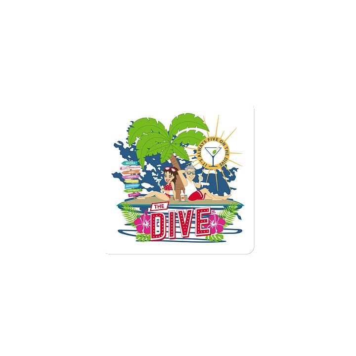Tropical Dive Die-Cut Magnets product image (1)