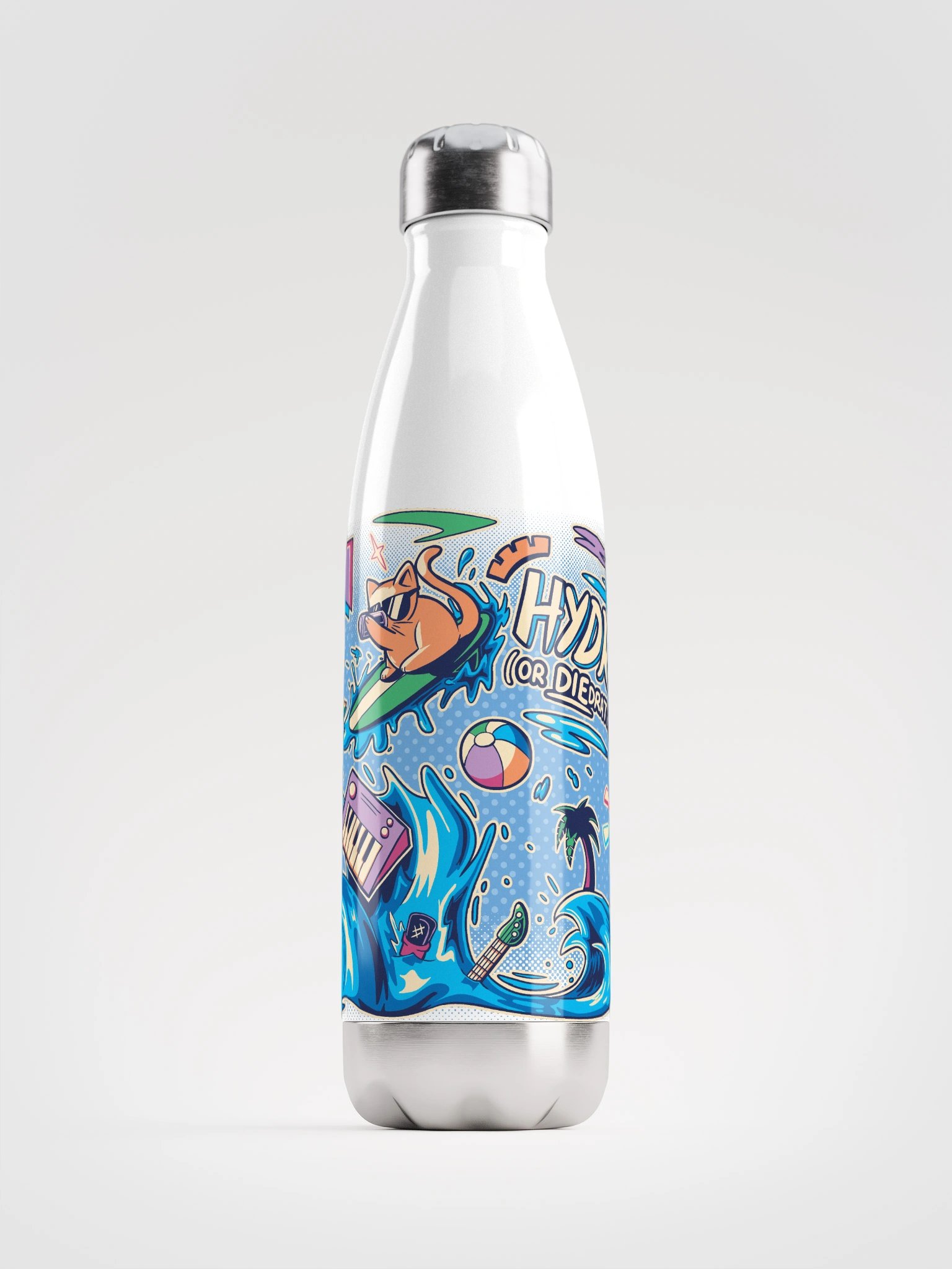 Hydrate (or DIEdrate) | Twist Cap Water Bottle product image (1)