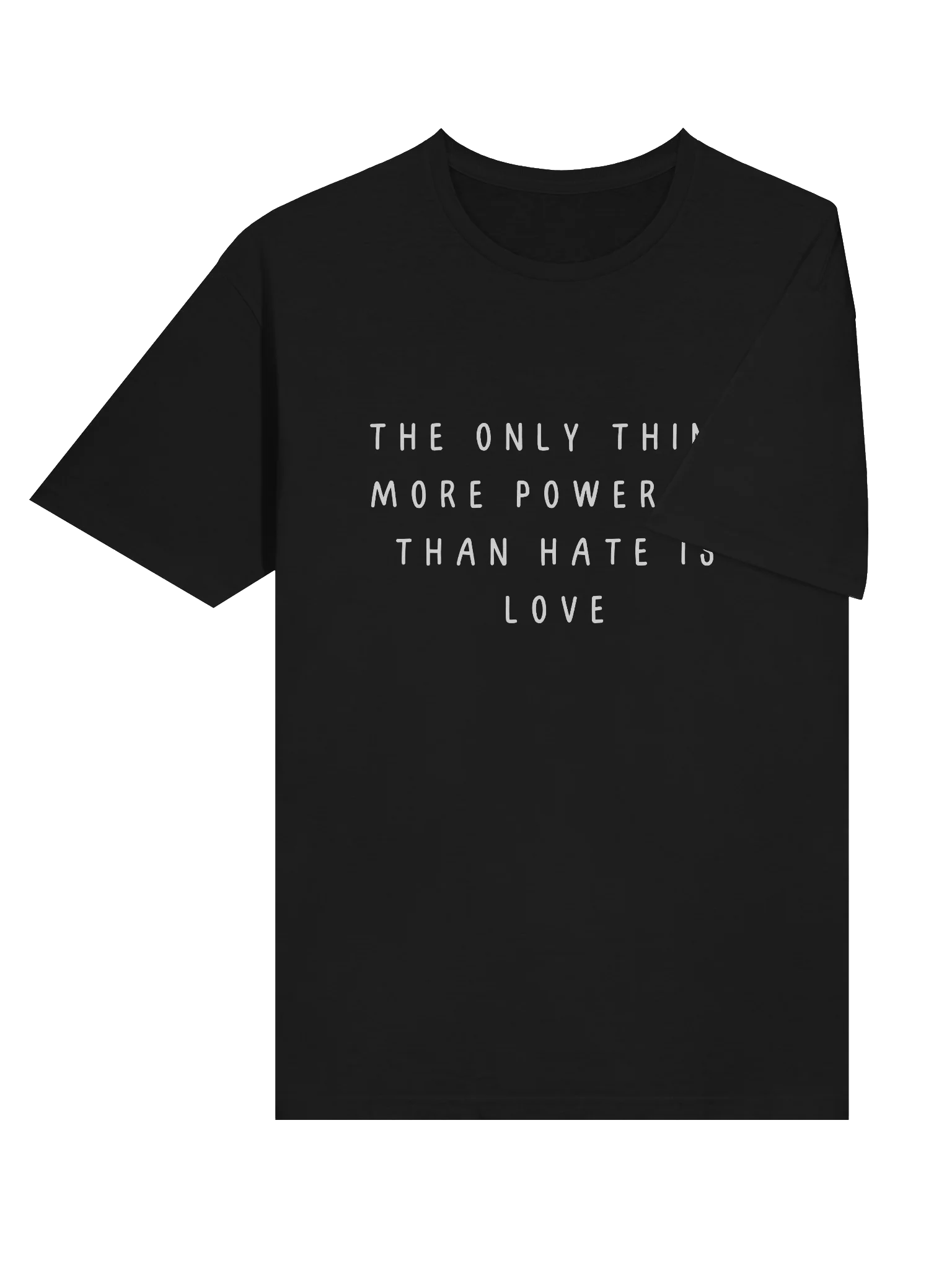 The only thing more powerful than hate is love Gildan soft style t-shirt product image (4)
